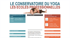 Desktop Screenshot of conservatoireduyoga.net