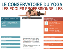 Tablet Screenshot of conservatoireduyoga.net